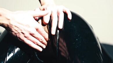 He Jerks My Pussy with a Finger in the Ass
