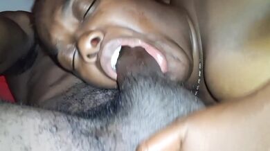 TOLD HER TOO SUCK FAT DICK BEFORE HE BEATS IT!!!!!!!!!!!!!