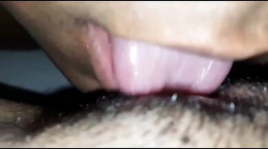 Perfect pussy licking! I cum in her mouth