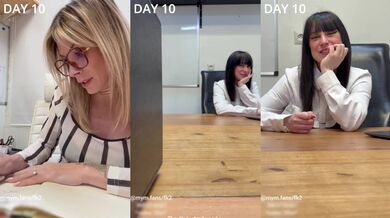 FK2 - First Lesbian Experience For Intern Ines - Elle Tastes Her First - PART 7