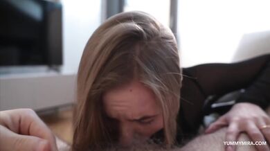 Naughty Blonde Slut Rides Dick Wild & Drains My Balls with Creampie