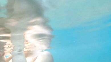 Underwater Deepthroat and Ocean Sex: 25cm Cock Swallowed in Micro Bikini - Cum Floating in Water