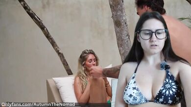 Reacting to Slutty Bonnie Blue Getting FUCKED by the Pool