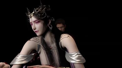 3D hot Asian sexy anime queen got fucked by big old dick
