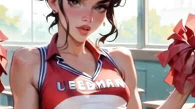 My friends take turns having sex with my girlfriend who has small breasts, is a cheerleader, and has a perfect body.