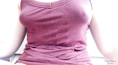 as she chatted, she became increasingly aroused, playfully touching her hard nipples and showing her fat pussy on webcam