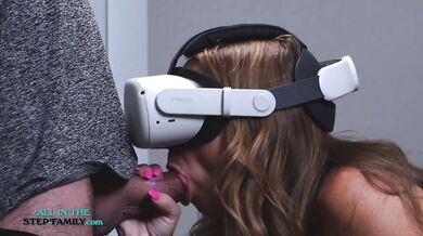 Dumb StepMom Tricked By VR Gamer Stepson! FREE VIDEO