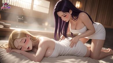Lesbian Massage - The licker milf