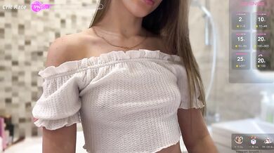 Beautiful Bonya shows off her abs and ass and then teases her nipples on camera