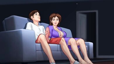 I got hot Footjob by My land lady in the Night | Summertime Saga Debbie Sex