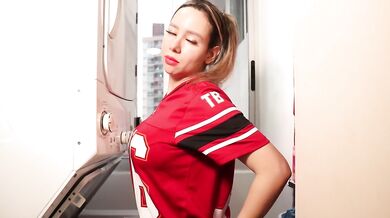 Hot Laundry Room Vibes | She Gets Naughty While Doing Chores