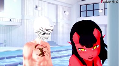 Meru the succubus bikini sex | Full & POV on patreon: Fantasyking3