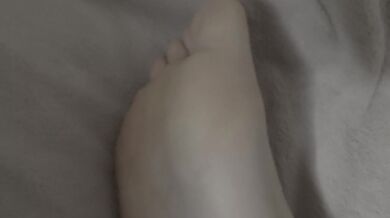 Playing with my tiny feet