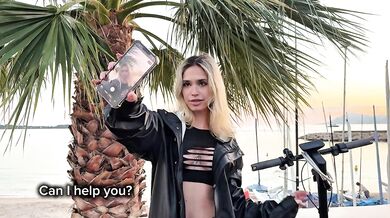 Filming a video with a stranger. Sex and cum on my firm ass