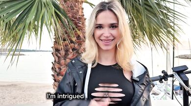 Filming a video with a stranger. Sex and cum on my firm ass