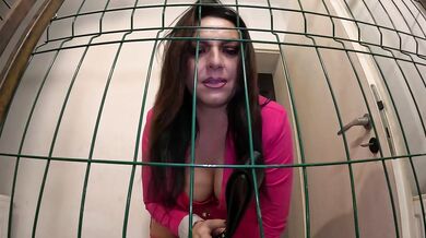 Spit & Domination in the Cage – Red Lingerie, Belt Play & Dirty POV Control 328