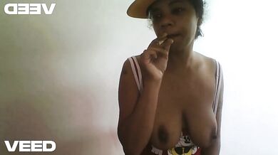 Bisexual Ebony Lesbian Spends time with her Big Dick Neighbor and give a Blow Job