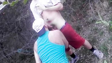 Burly Hairy Anonymous Cum Dump Bear CRUISING in the Woods Gave My Big White Cock 