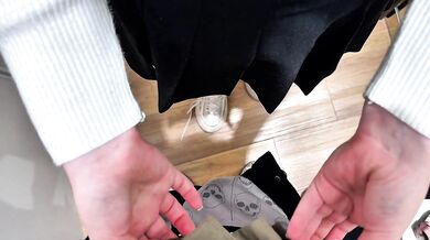 Sex in the FITTING ROOM ended with a CREAMPIE! Almost burned down
