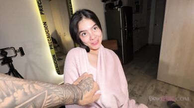 The whitest 18-year-old girl on the channel takes all my cum out of me with a tremendous fuck