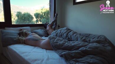 PETITE GIRLFRIEND FUCKS very passionate after long hike w/ friends - SammmNextDoor Date Night #34