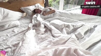 “Shhh, They’re Home!”. Stepsis Morning Surprise. Hairy Ride & Mouth Cum Before Breakfast!
