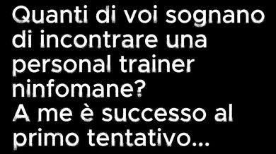 EXTRA: Una personal trainer NINFOMANE! italiano amatoriale