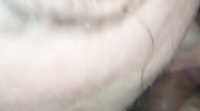 Sexy Homemade Shower DEEPTHROAT with sloppy FRENULUM Sucking