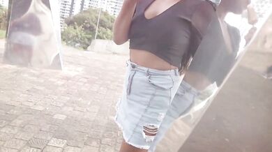 just me in the garden!! enjoy my blowjobs please!!