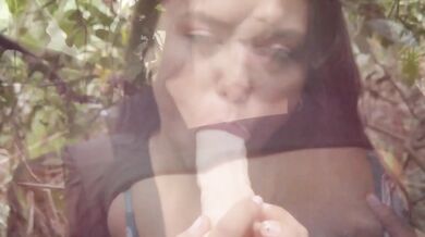 just me in the garden!! enjoy my blowjobs please!!