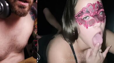 His girlfriend enjoys a glory hole while I watch her