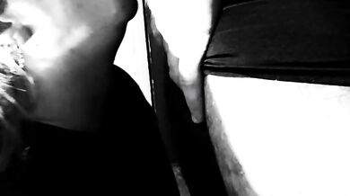 ON HER KNEES TAKING IT ALL