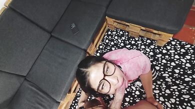 PART ONE: Latina gives the best blowjobs... she gets on top and lets him fill her juicy vagina with cum