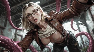 Cosplay: Grace Ashcroft Destroyed by Massive Fleshy