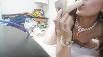 Sweethanajapanese drinks cock with relentless passion
