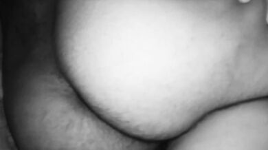 Sideways, fucking the hairy pussy of the married neighbor while her husband is at work.