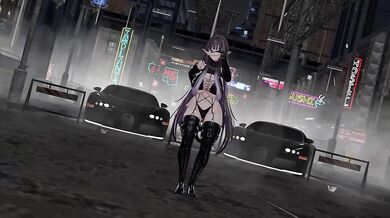 Nude Elf VTuber Hentai MMD | Blah Blah Blah