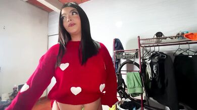 18-year-old gives her tight pussy to her brother-in-law to cum inside, creampie, pov, close up, hd porn