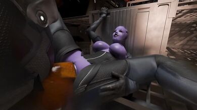 She spread her legs in front of the monster for the first time... It was wonderful