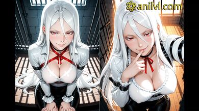 Shiro fingers her wet pussy until she squirts