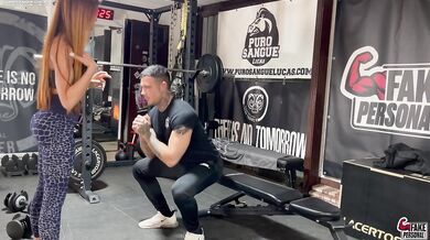 A perfect teen with a fitness body gets fucked by her Italian personal trainer | Peachlollypop