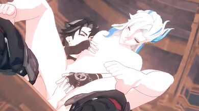 wriothesley x neuvillette romantic sex - Genshin Impact Yaoi