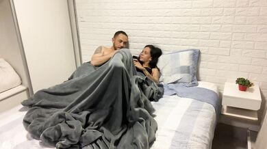 The cuckolded wife had to share the bed with her friend after the party