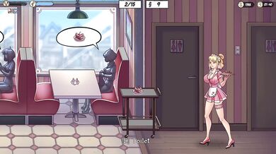 She Applied For A New Work As A Waitress In The Café and Eventually Fucked With Customers In The Bathroom| All Scenes(18+)- The Lewd Knight New Update