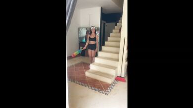 Sweet Maid Fingers Cum Into Stepson'S Hands