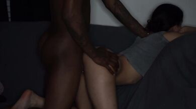 Cum slaughters tight ass and pussy deep