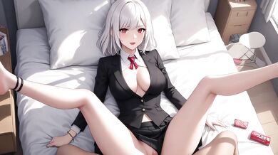 AI Generated - Slutty Blonde Secretary Gets Fucked by Coworkers in Office