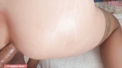 From behind in Rose's ass