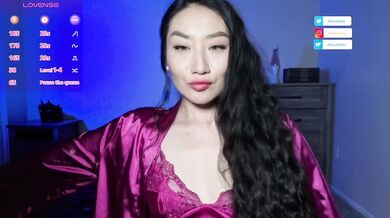 Petite Asian Goddess Teases you with her Tiny Body in Satin Slip Dress ft. Alicia Hebi