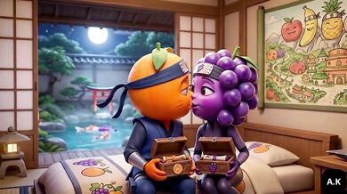 Ninja Clan Secrets Laranjudo eats Uvinha’s pussy and ass in Cosplay Uvinha takes Laranjudo’s big energy Vaginal and Anal Hidden Village Sex porno